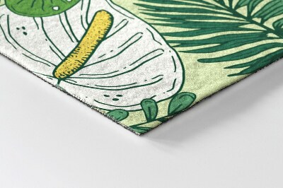 Fussmatte innen Grüne Blätter