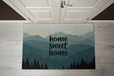 Fußmatte Home sweet home Berge