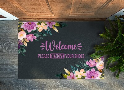 Türvorleger Welcome Please remove your shoes