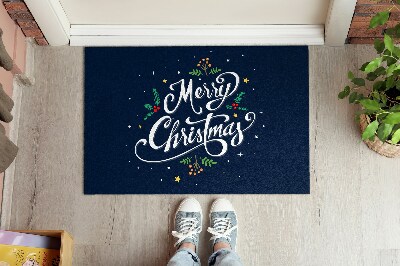 Fußmatte Merry Christmas Dunkler Hintergrund