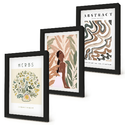 Bilderwand Boho-Ästhetik, minimalistische Pastellposter