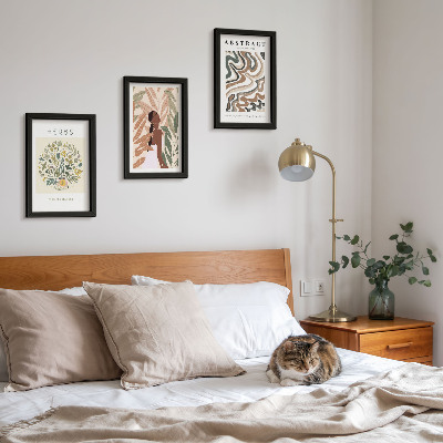 Bilderwand Boho-Ästhetik, minimalistische Pastellposter