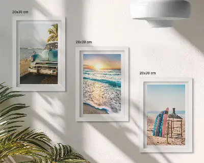 Fotowand Sonnenuntergang über dem Meer im Miami-Urlaub