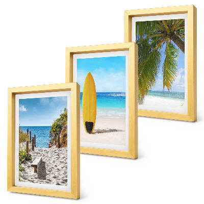 Fotowand Urlaubsansichten von Strand, Wellen und Palmen in den Tropen