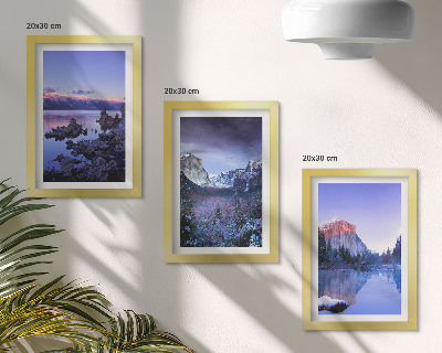 Bilderwand Berglandschaften in der Abenddämmerung, Ausblicke aufs Wasser