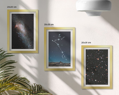 Bilderwand Weltraumlandschaften mit dem Sternbild Fische und Galaxien