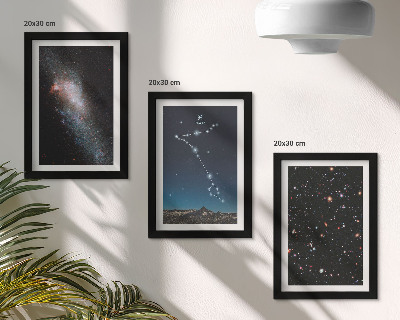 Bilderwand Weltraumlandschaften mit dem Sternbild Fische und Galaxien