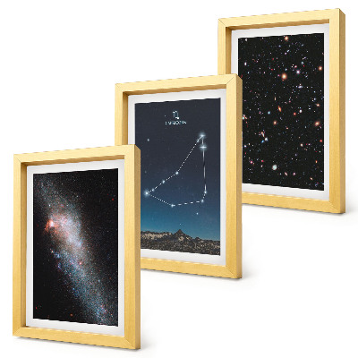 Bilderwand Galaxie und Sterne des Sternbilds Steinbock