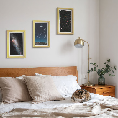 Bilderwand Galaxie und Sterne des Sternbilds Steinbock
