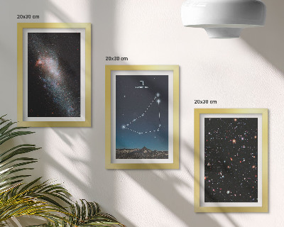 Bilderwand Galaxie und Sterne des Sternbilds Steinbock