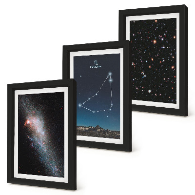 Bilderwand Galaxie und Sterne des Sternbilds Steinbock