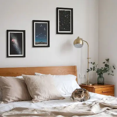 Bilderwand mit dem Motiv Galaxie und Sterne des Sternbilds Steinbock