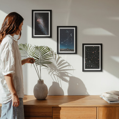 Bilderwand Galaxie und Sterne des Sternbilds Steinbock