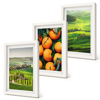 Bilderwand Italienische Landschaft mit Orangen und Natur