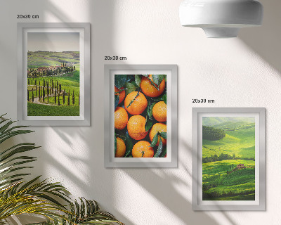 Bilderwand Italienische Landschaft mit Orangen und Natur