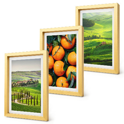 Bilderwand Italienische Landschaft mit Orangen und Natur