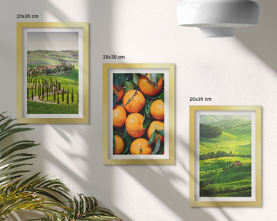 Bilderwand Italienische Landschaft mit Orangen und Natur