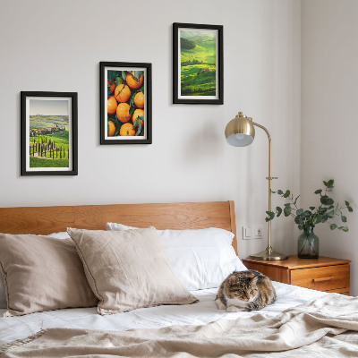 Bilderwand Italienische Landschaft mit Orangen und Natur