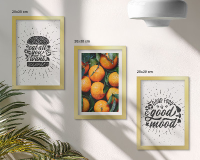 Fotowand Küchenmotive und saftige Orangen