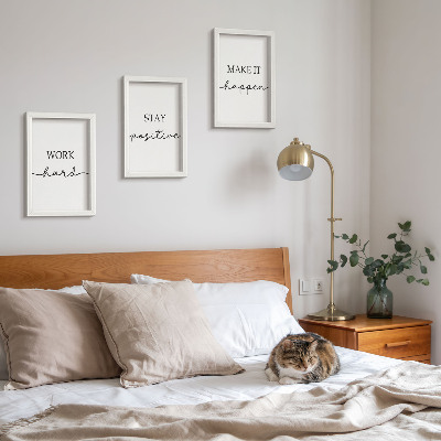 Bilderset mit rahmen Minimalistische Motivationszitate, die inspirieren