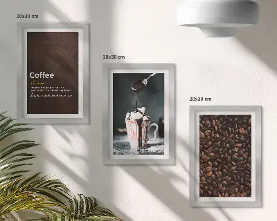 Bilderwand mit der Definition eines Kaffeegetränks mit Schlagsahne