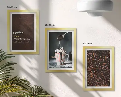 Bilderwand mit der Definition eines Kaffeegetränks mit Schlagsahne