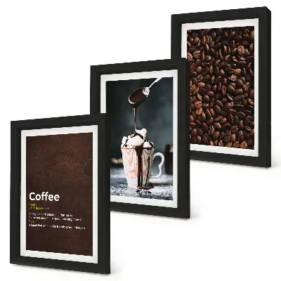 Bilderwand mit der Definition eines Kaffeegetränks mit Schlagsahne