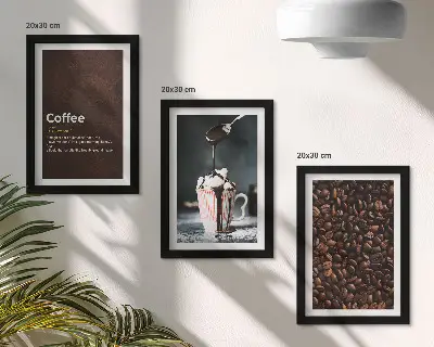 Bilderwand mit der Definition eines Kaffeegetränks mit Schlagsahne