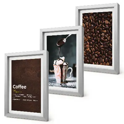 Bilderwand mit der Definition eines Kaffeegetränks mit Schlagsahne