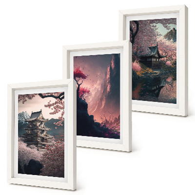 Bilderwand Fantasielandschaften Japans, Berglandschaften