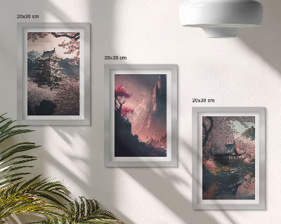 Bilderwand Fantasielandschaften Japans, Berglandschaften