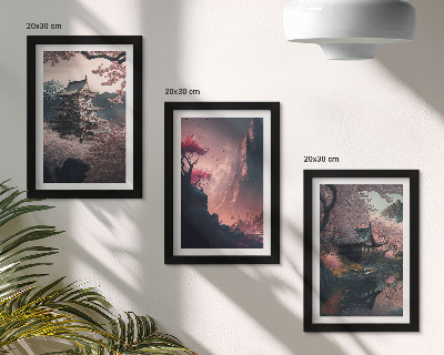 Bilderwand Fantasielandschaften Japans, Berglandschaften