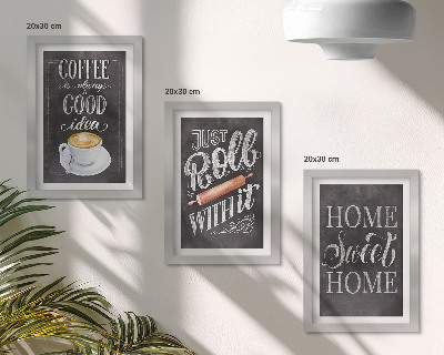 Bilderwand Kaffee, heimische Wärme und Gemütlichkeit