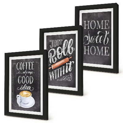 Bilderwand Kaffee, heimische Wärme und Gemütlichkeit