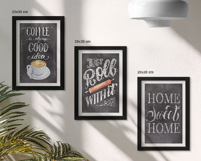 Bilderwand Kaffee, heimische Wärme und Gemütlichkeit