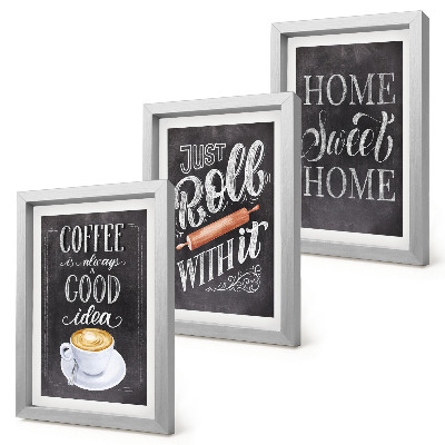 Bilderwand Kaffee, heimische Wärme und Gemütlichkeit