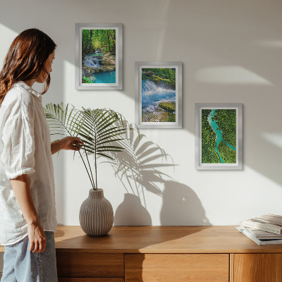 Fotowand Grüne Wälder und kristallklare Flusswasser