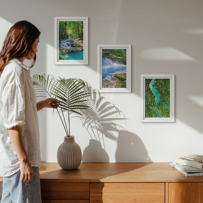 Fotowand Grüne Wälder und kristallklare Flusswasser