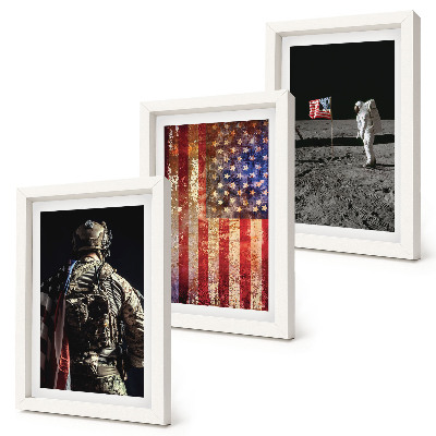 Bilderwand Amerikanische Nationalsymbole, USA-Flagge