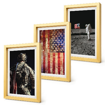 Bilderwand Amerikanische Nationalsymbole, USA-Flagge