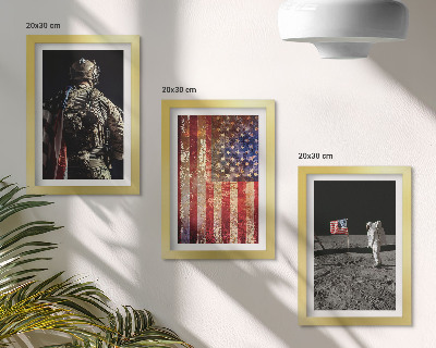 Bilderwand Amerikanische Nationalsymbole, USA-Flagge