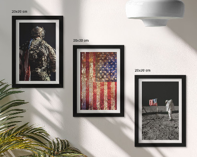 Bilderwand Amerikanische Nationalsymbole, USA-Flagge