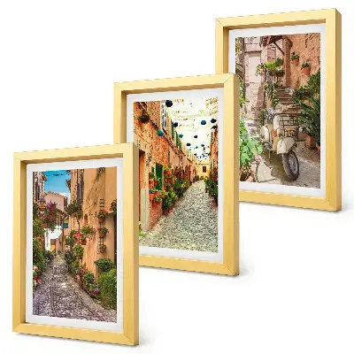 Fotowand charmante blumengeschmückte Straßen mit italienischem Flair