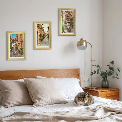 Fotowand charmante blumengeschmückte Straßen mit italienischem Flair