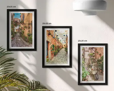 Fotowand charmante blumengeschmückte Straßen mit italienischem Flair
