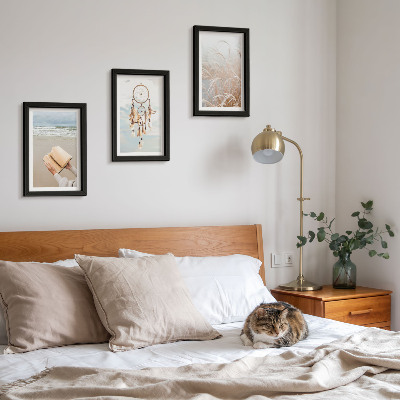 Bilderwand Friedliche Landschaften, zarte Sommeransichten, Boho-Stil