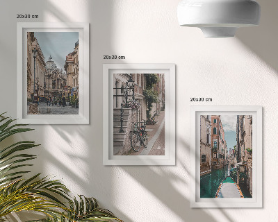 Fotowand Venezianische Stadtstraßen mit Architektur und Wasser