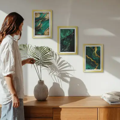 Fotowand mit elegantem abstraktem Steinmuster
