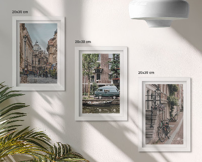 Bilderwand Ruhige Stadtansichten von Gebäuden