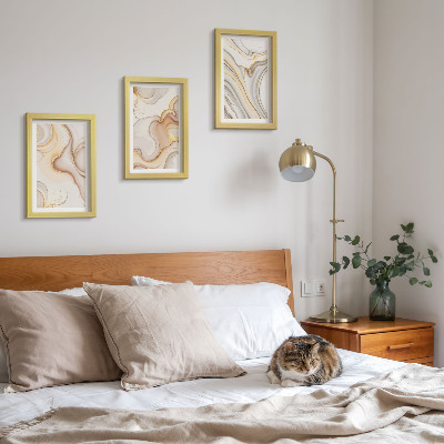 Fotowand Stilvolle Dekoration mit linearen, abstrakten Motiven